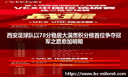 西安足球队以78分稳居大满贯积分榜首位争夺冠军之路愈加明朗